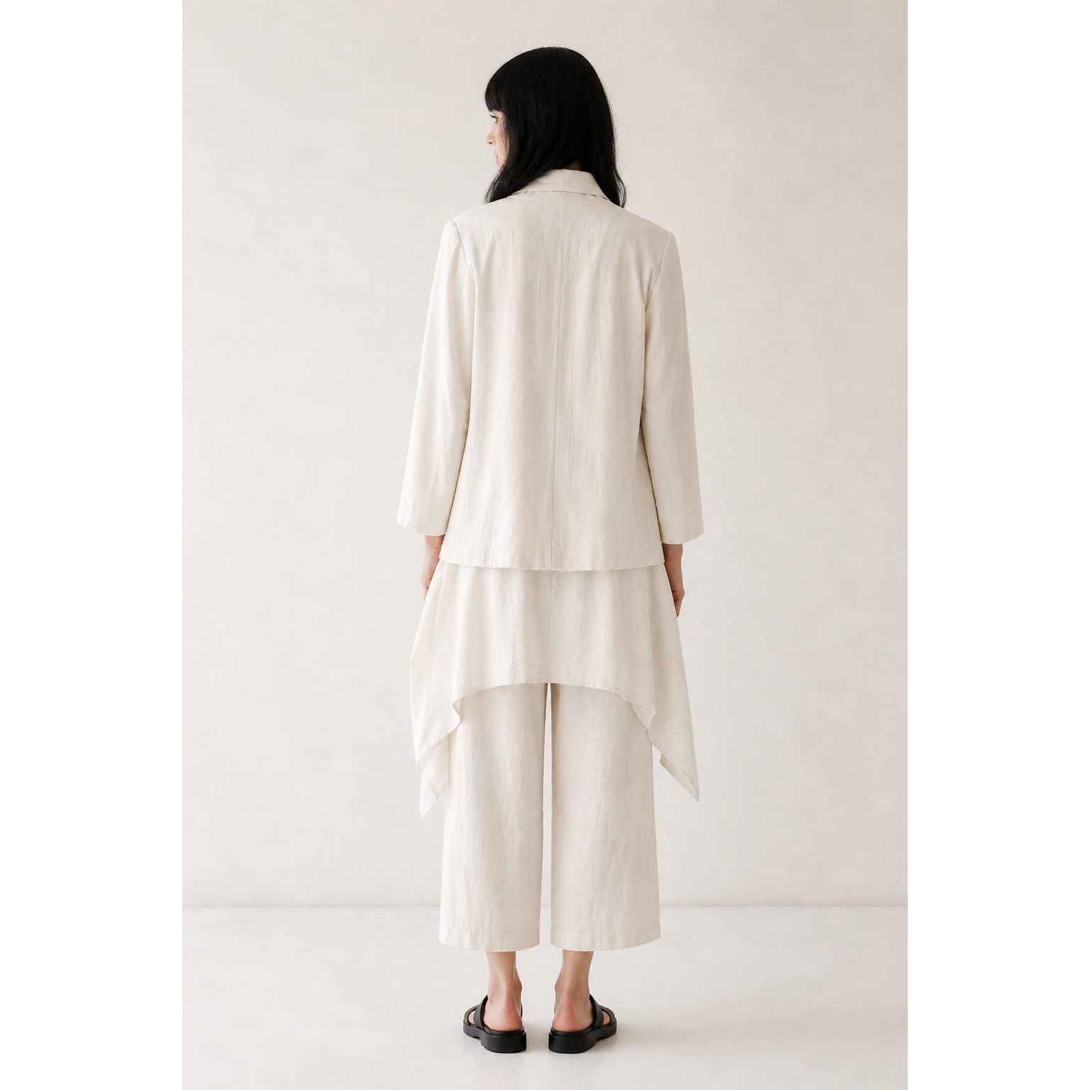Maria Stanley Organic Cotton Maximo Blazer Jacket Bone White Womens Size Xs New — image 2 of 8